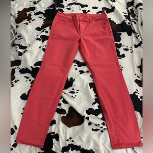 Maurice’s pink/salmon skinny pants.